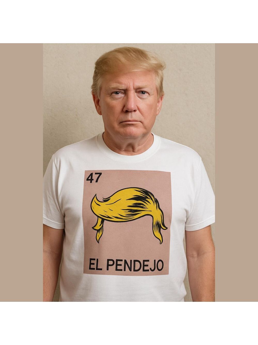 Graphic White T-Shirt with 47